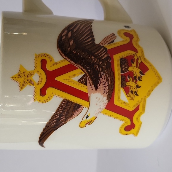 Vintage Ceramic Anheuser Busch Eagle Logo White Coffee Mug 10oz - Picture 10 of 14